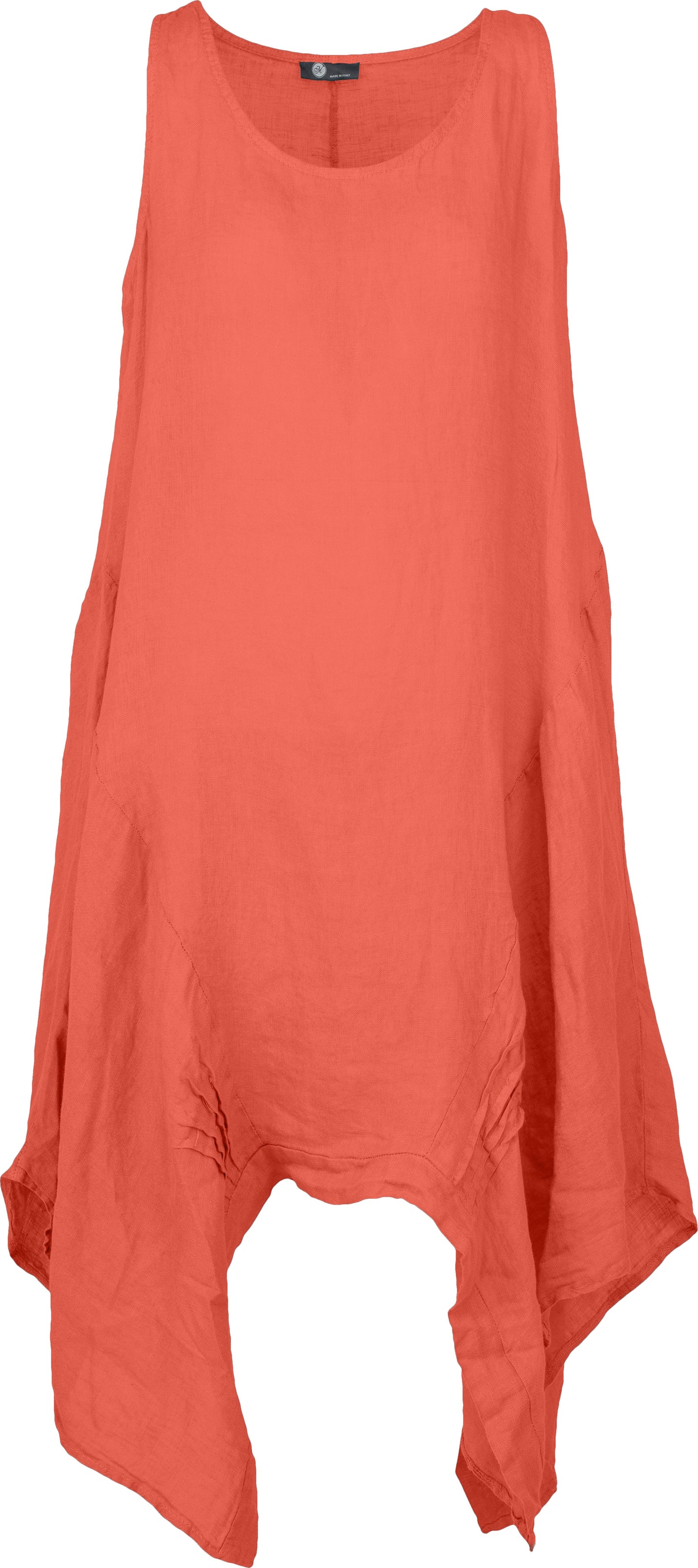 M Made in Italy: Linen asymmetrical dress