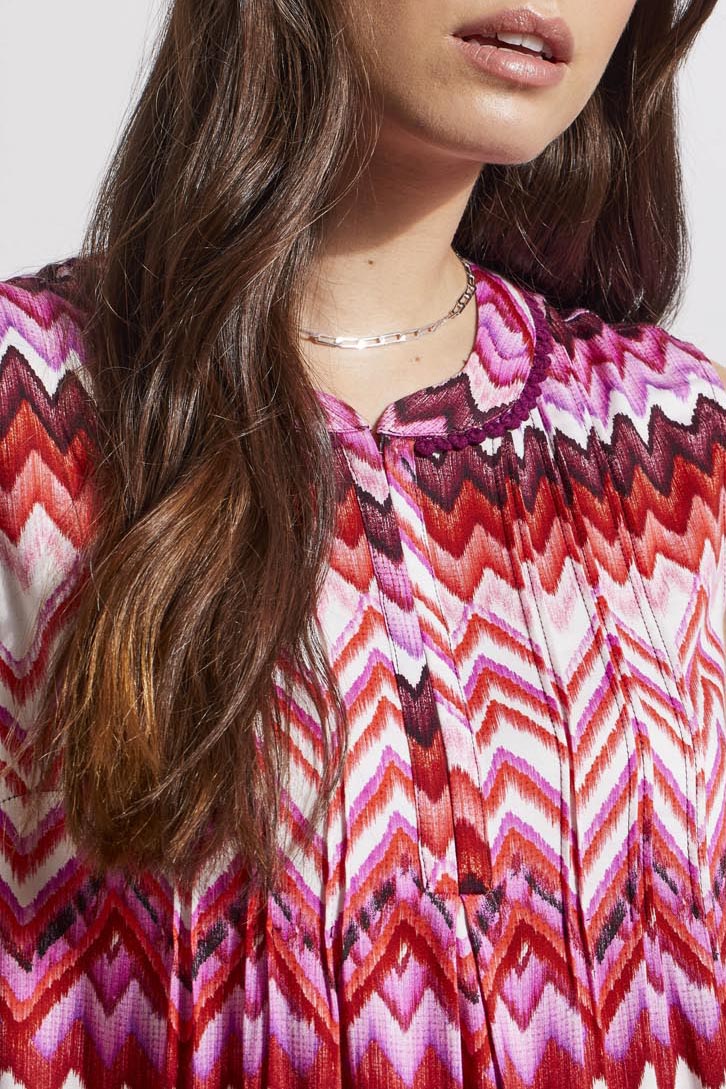 Tribal: Printed Embroidered Top