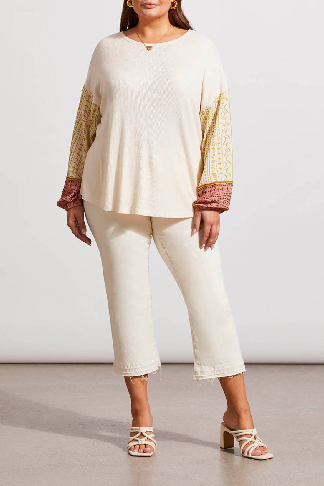 Tribal: Wide Crew Neck Top