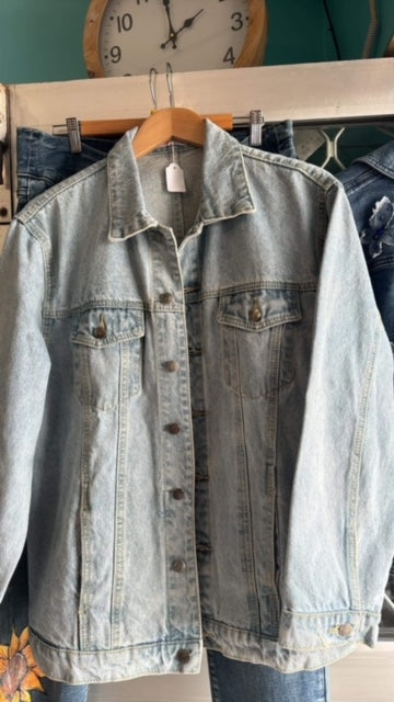 Upcycled: Floral Denim Jacket