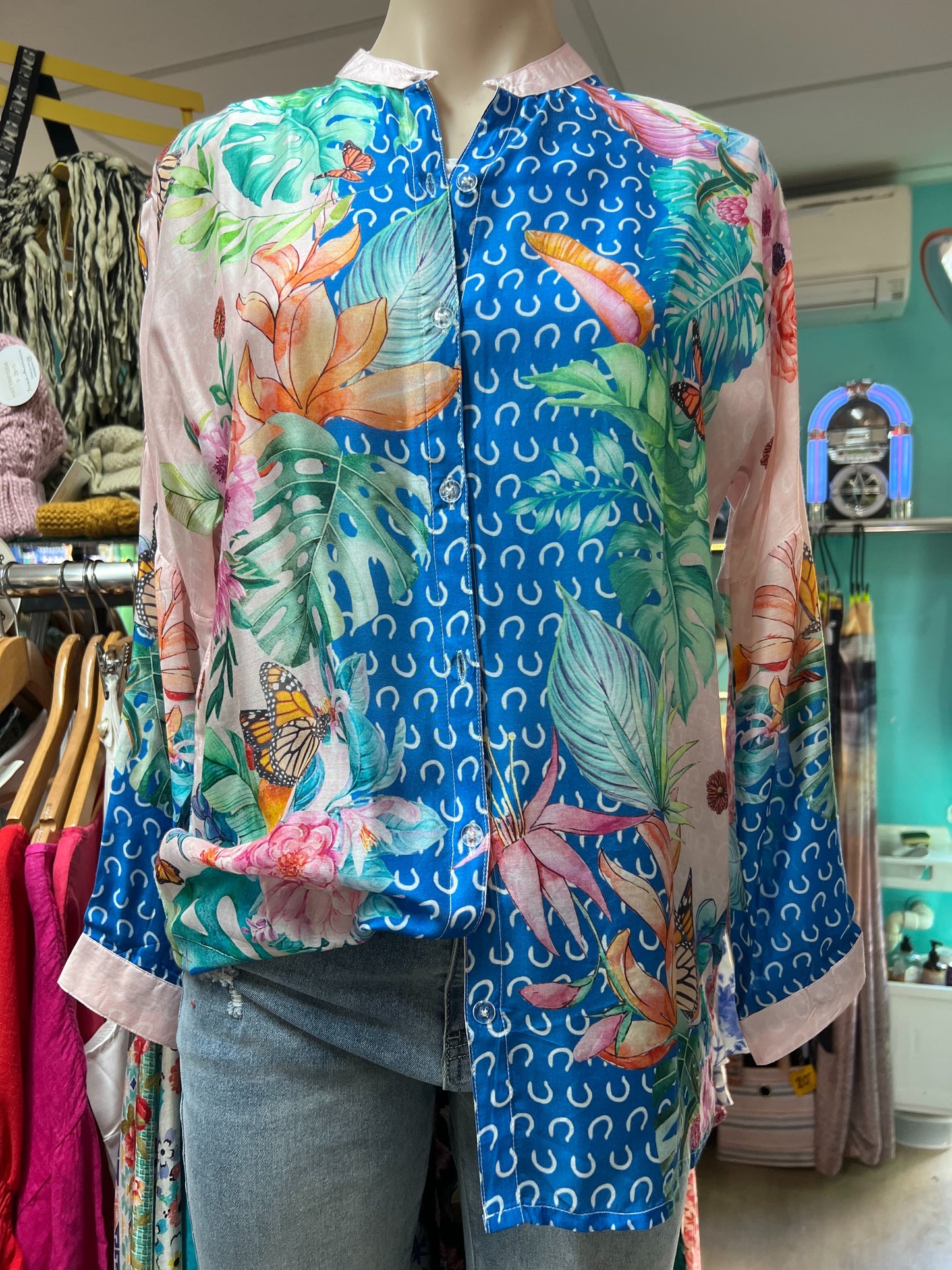 Cienna: Silk Shirts with collar