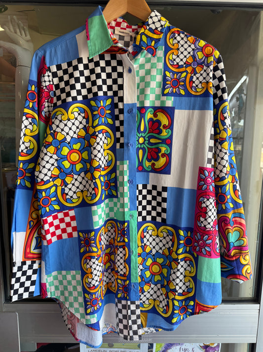 New Arrivals:  Maude Vivante: Jezebel Shirt in Carretto