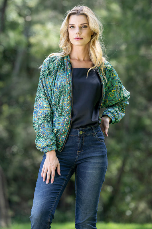 Cienna: Lucinda Reversible Bomber Jacket